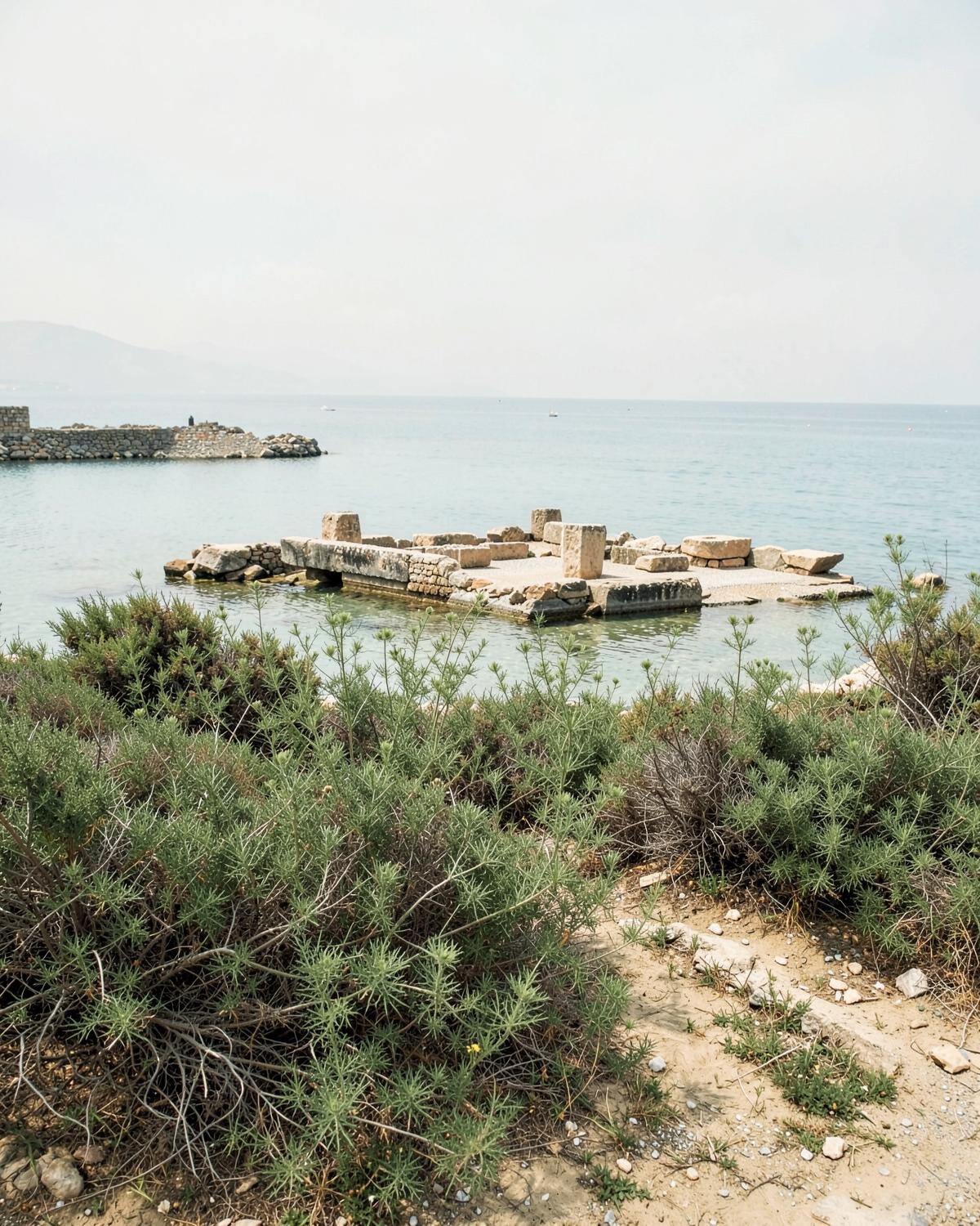 Ancient Phoenician ruins on the island of Mozia in the Stagnone lagoon